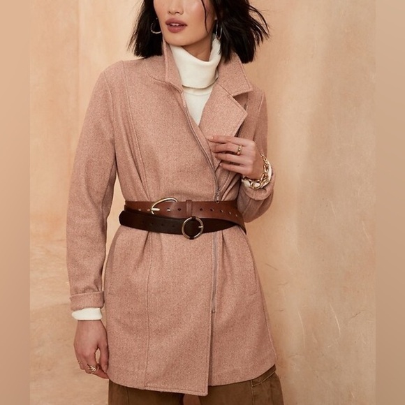 Banana Republic Factory Jackets & Blazers - Banana Republic Long Moto Jacket Blazer